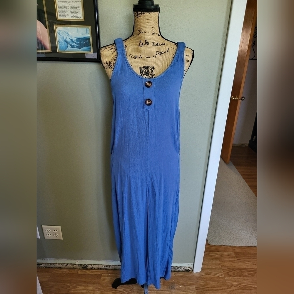 Button Front Emery Rose Jumpsuit NWT